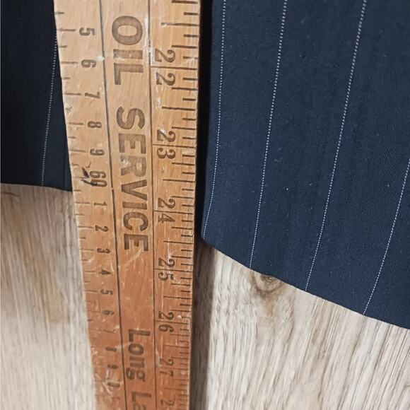 H&M Pink Pinstripe Black Suit Blazer Size 6 - Picture 8 of 9